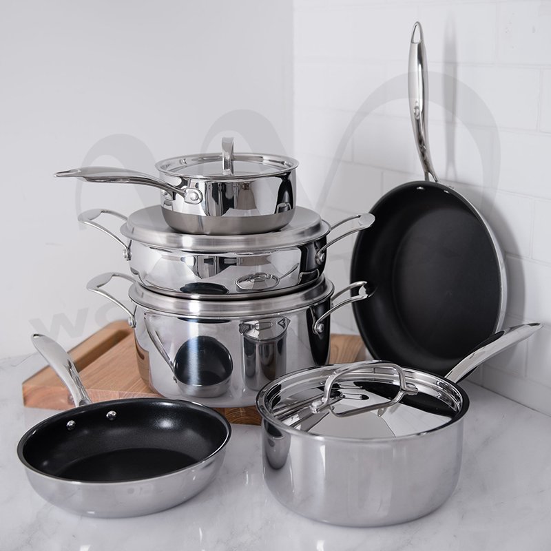 Triply Stainless Steel Cookware 10pc Set