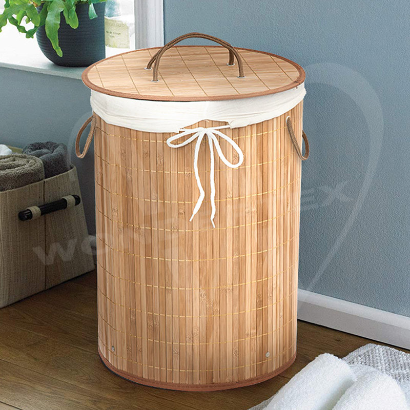 Collapsible Laundry Hamper with Lid